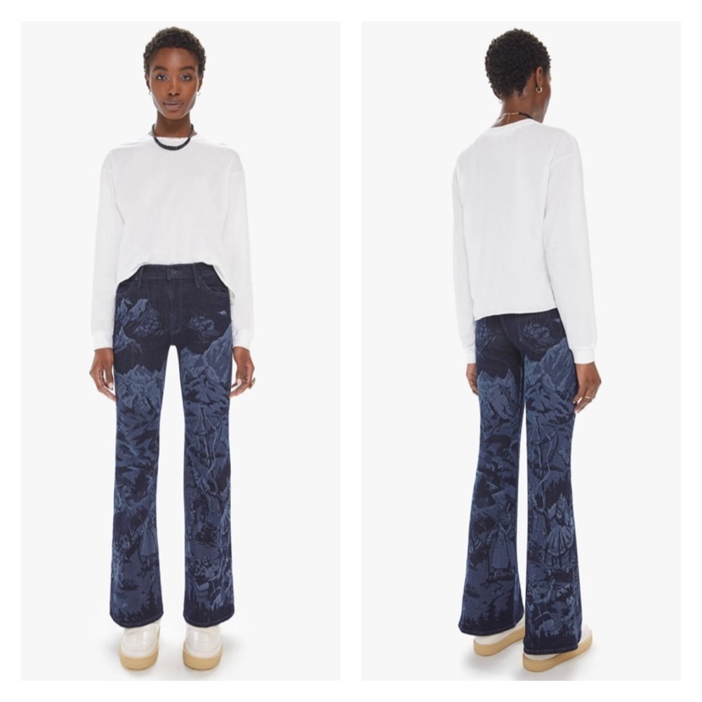 Mother The Doozy Sneak Jeans In Swiss Alps Size 32